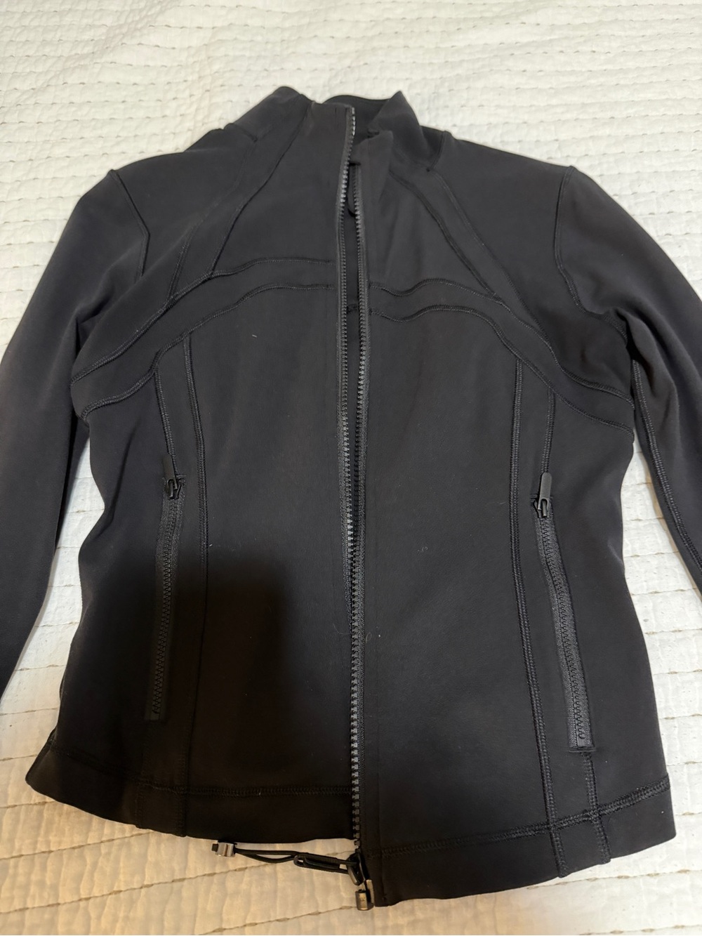 Lululemon define jacket cropped nulu black size 6